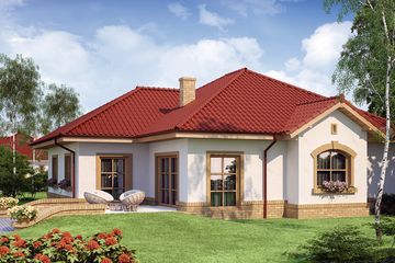  Projekt domu Arystoteles (WRW1131) - projekt domu parterowego - Zdjęcie 4