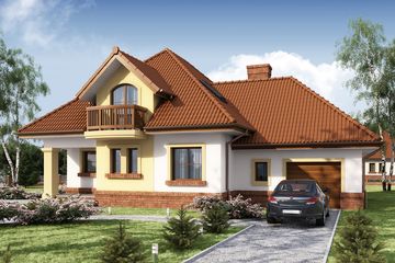  Projekt domu Baltazar (WRW1020) - projekt domu parterowego z poddaszem - Zdjęcie 3