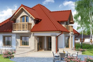  Projekt domu Tyberiusz (WRW1010) - projekt domu parterowego z poddaszem - Zdjęcie 4