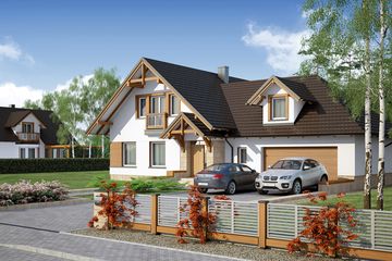  Projekt domu Tymon 2N (WRW1108) - projekt domu parterowego z poddaszem - Zdjęcie 3