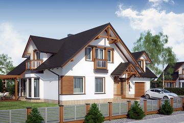  Projekt domu Tymon N (WRW1097) - projekt domu parterowego z poddaszem - Zdjęcie 4