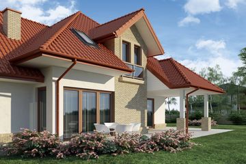  Projekt domu Berenike (WRW1074) - projekt domu parterowego z poddaszem - Zdjęcie 3