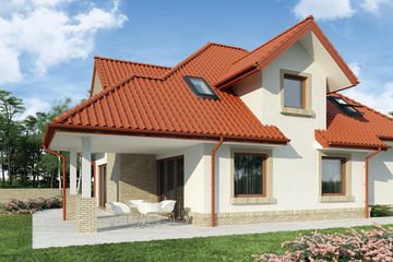  Projekt domu Berenike (WRW1074) - projekt domu parterowego z poddaszem - Zdjęcie 4