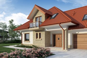  Projekt domu Berenike (WRW1074) - projekt domu parterowego z poddaszem - Zdjęcie 6