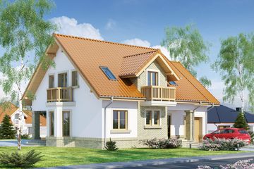  Projekt domu Bonita (WRW1158) - projekt domu parterowego z poddaszem - Zdjęcie 4