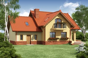  Projekt domu Cezar (WRW1022) - projekt domu parterowego z poddaszem - Zdjęcie 3