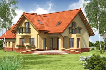  Projekt domu Cezar G2 (WRW1071) - projekt domu parterowego z poddaszem - Zdjęcie 3