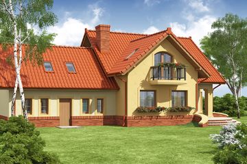  Projekt domu Cezar G2 (WRW1071) - projekt domu parterowego z poddaszem - Zdjęcie 4