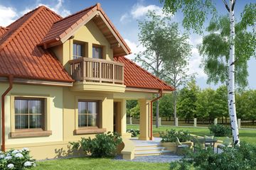  Projekt domu Dandys (WRW1006) - projekt domu parterowego z poddaszem - Zdjęcie 4