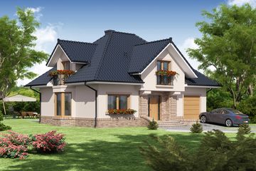  Projekt domu Diogenes (WRW1116) - projekt domu parterowego z poddaszem - Zdjęcie 3