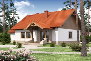  Projekt domu Elian (WRW1105) - projekt domu parterowego - Zdjęcie 4