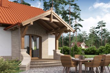  Projekt domu Elian PS (WRW1195) - projekt domu parterowego - Zdjęcie 2