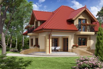  Projekt domu Fabio 2 (WRW1121) - projekt domu parterowego z poddaszem - Zdjęcie 3