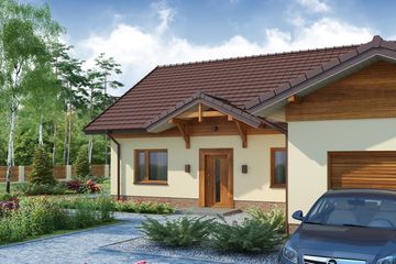  Projekt domu Gabriel PS (WRW1205) - projekt domu parterowego - Zdjęcie 3