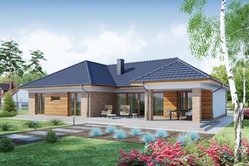  Projekt domu Georgina 2 PS (WRW1208) - projekt domu parterowego - Zdjęcie 4