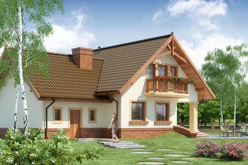  Projekt domu Gracjan (WRW1008) - projekt domu parterowego z poddaszem - Zdjęcie 4