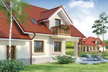  Projekt domu Hektor (WRW1016) - projekt domu parterowego z poddaszem - Zdjęcie 4