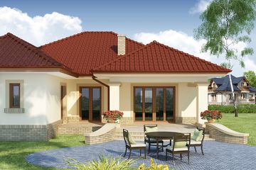  Projekt domu Hera (WRW1142) - projekt domu parterowego - Zdjęcie 4