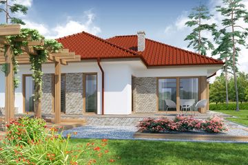  Projekt domu Herakles 1 (WRW1152) - projekt domu parterowego - Zdjęcie 4