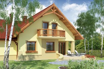  Projekt domu Hermes (WRW1001) - projekt domu parterowego z poddaszem - Zdjęcie 4