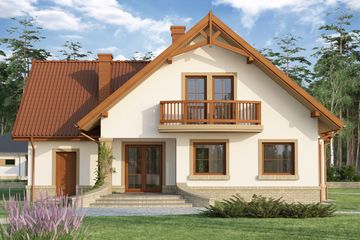  Projekt domu Hermes 2 (WRW1012) - projekt domu parterowego z poddaszem - Zdjęcie 4