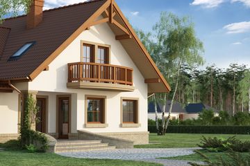  Projekt domu Hermes 2 (WRW1012) - projekt domu parterowego z poddaszem - Zdjęcie 5