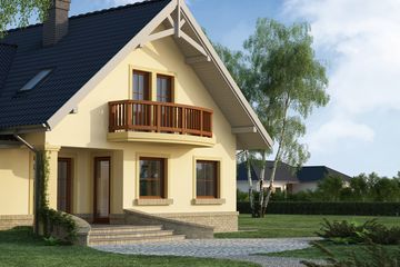  Projekt domu Hermes 2-G2 (WRW1036) - projekt domu parterowego z poddaszem - Zdjęcie 5