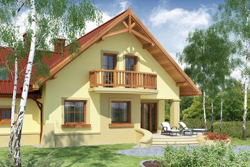  Projekt domu Hermes 3 (WRW1003) - projekt domu parterowego z poddaszem - Zdjęcie 4