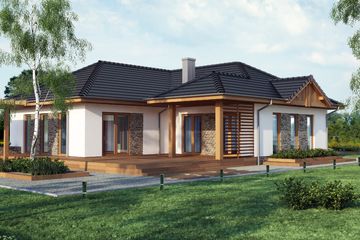  Projekt domu Heron (WRW1086) - projekt domu parterowego - Zdjęcie 6