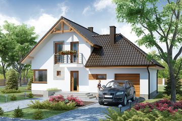  Projekt domu Hestia (WRW1202) - projekt domu parterowego z poddaszem - Zdjęcie 3