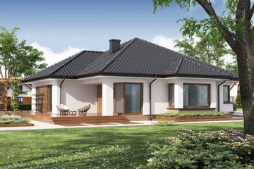  Projekt domu Hipokrates (WRW1102) - projekt domu parterowego - Zdjęcie 3