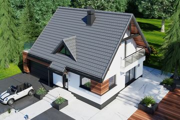  Projekt domu Lolek N 2G (BSB1099) - projekt domu parterowego z poddaszem - Zdjęcie 2
