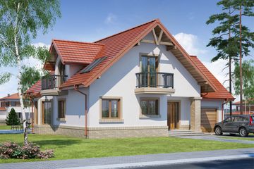  Projekt domu Itamon (WRW1034) - projekt domu parterowego z poddaszem - Zdjęcie 4