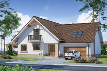  Projekt domu Itamon 2 (WRW1174) - projekt domu parterowego z poddaszem - Zdjęcie 3