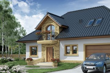  Projekt domu Kalamis 2 (WRW1122) - projekt domu parterowego z poddaszem - Zdjęcie 3