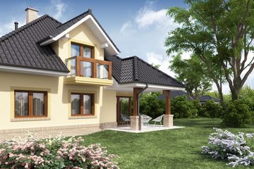  Projekt domu Kamea 2 (WRW1114) - projekt domu parterowego z poddaszem - Zdjęcie 4