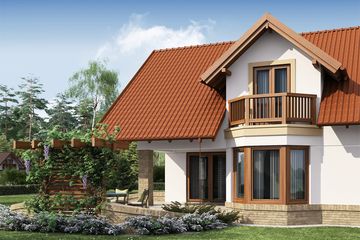  Projekt domu Kaspian 2 (WRW1151) - projekt domu parterowego z poddaszem - Zdjęcie 3