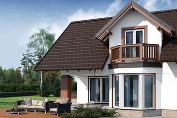  Projekt domu Kaspian 2N (WRW1110) - projekt domu parterowego z poddaszem - Zdjęcie 3