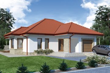  Projekt domu Keos (WRW1089) - projekt domu parterowego - Zdjęcie 3