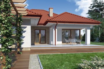  Projekt domu Keos 2 (WRW1095) - projekt domu parterowego - Zdjęcie 3