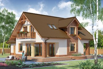  Projekt domu Klaudiusz T (WRW1183) - projekt domu parterowego z poddaszem - Zdjęcie 3