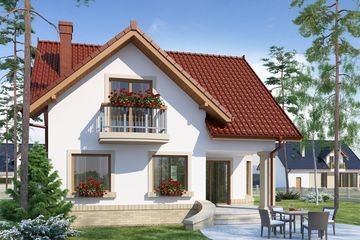  Projekt domu Kleopatra (WRW1023) - projekt domu parterowego z poddaszem - Zdjęcie 4