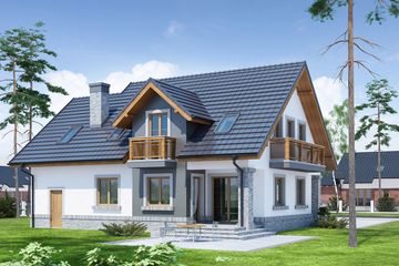  Projekt domu Koleta (WRW1163) - projekt domu parterowego z poddaszem - Zdjęcie 3