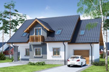  Projekt domu Koleta (WRW1163) - projekt domu parterowego z poddaszem - Zdjęcie 4