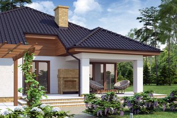  Projekt domu Kroton (WRW1128) - projekt domu parterowego - Zdjęcie 4