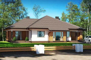  Projekt domu Sułtan N (BSB1100) - projekt domu parterowego z poddaszem - Zdjęcie 2