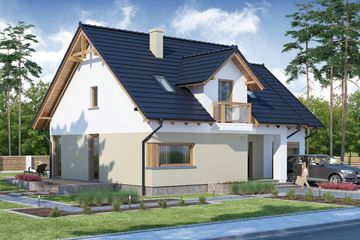  Projekt domu Maksym (WRW1176) - projekt domu parterowego z poddaszem - Zdjęcie 3