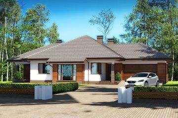  Projekt domu Sułtan N 2G (BSB1101) - projekt domu parterowego z poddaszem - Zdjęcie 2