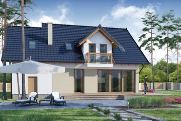  Projekt domu Maksym (WRW1176) - projekt domu parterowego z poddaszem - Zdjęcie 4