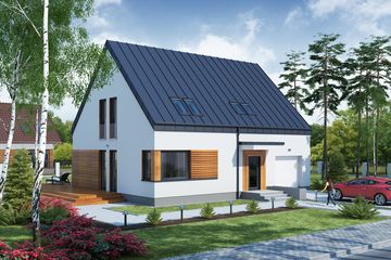  Projekt domu Morfeusz PS (WRW1201) - projekt domu parterowego z poddaszem - Zdjęcie 3